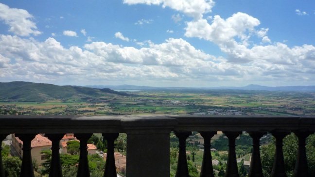 The view from Cortona's Piazza Garibaldi. I'll let you in on a secret, the views get even better later on.
